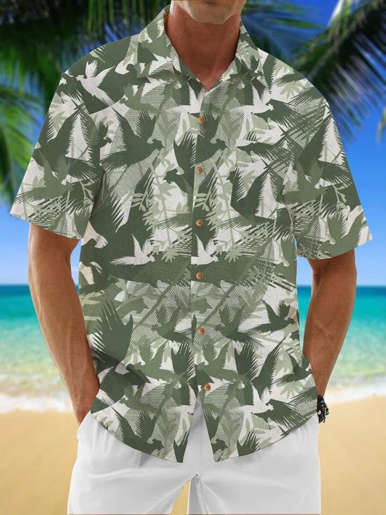 Men's Summer Pineapple Hawaiian Shirt Casual Short Sleeve
