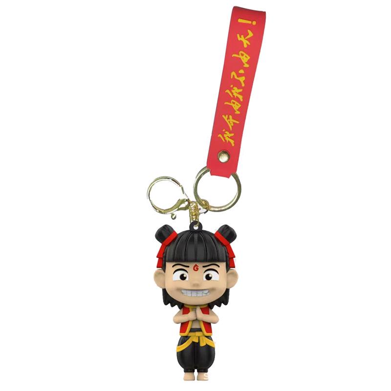 Nezha Ao Bing 3D Pendant Keychain Figure Ornament
