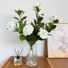 High-Quality Artificial Camellia & Gardenia Branch for Home Decor, Dining Table Centerpiece, or Photography Prop