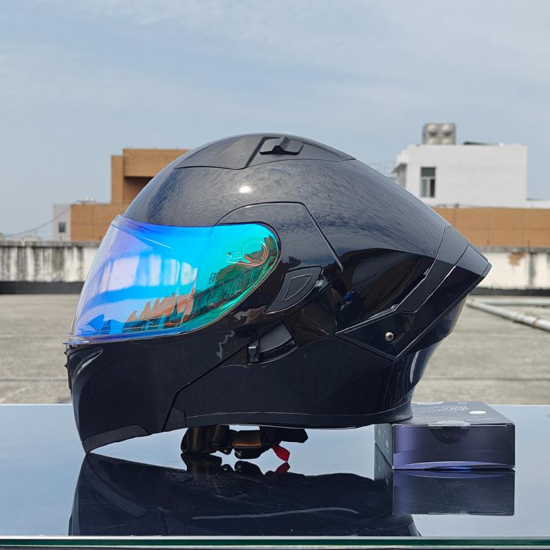 New motorcycle helmet men's face helmet women's locomotive full helmet summer double lens universal in all seasons