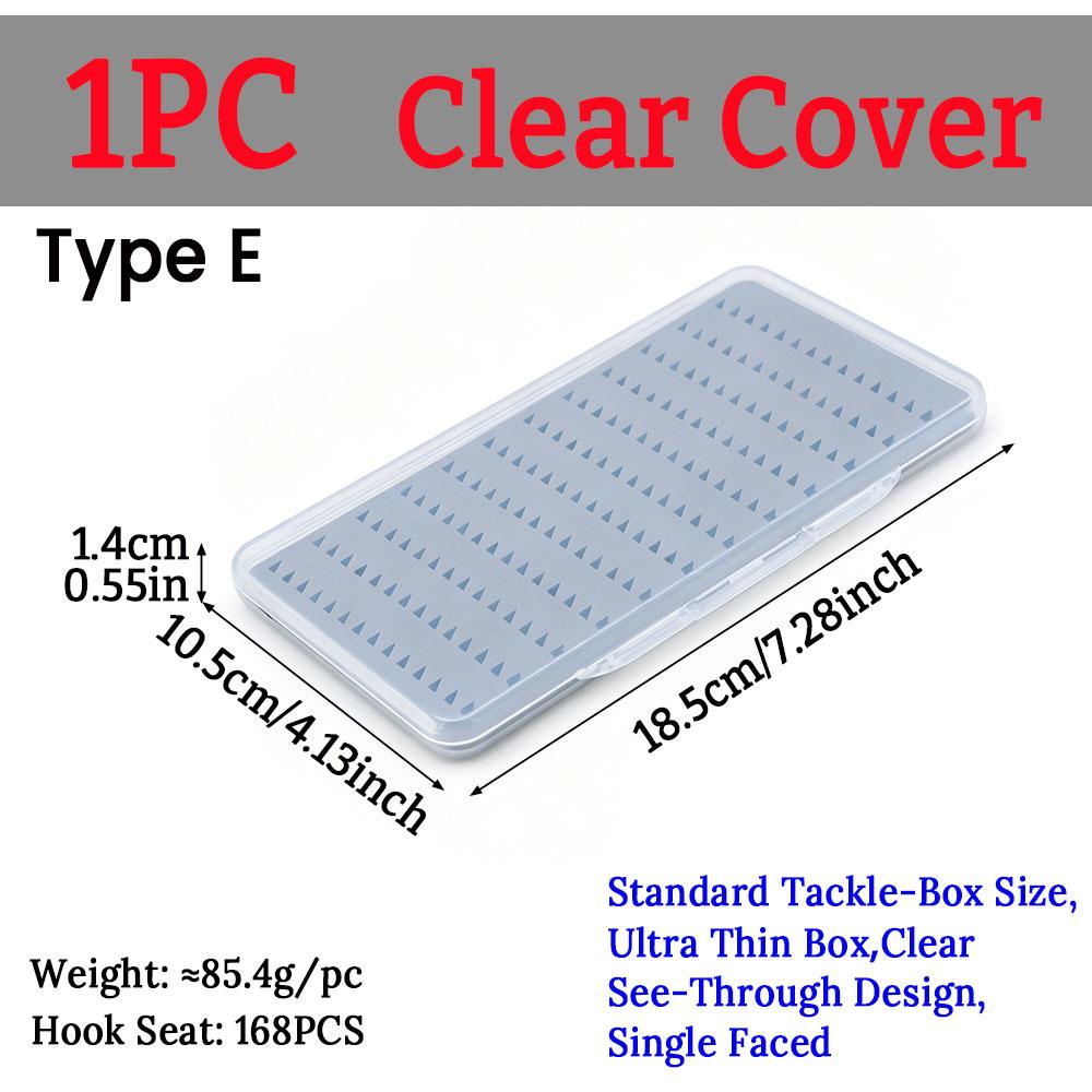 1PC Fly Fishing Box Multi-style Foam/Compartment Tackle Case Waterproof Transparent Hook Lure Storage Box for Trout Bass Angling