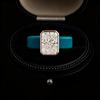 Damen Ring aus blauem weichem Silikon mit Zirkonia, Steinfassung im Wrap-Design in Roségold & Kupfer für den täglichen Gebrauch