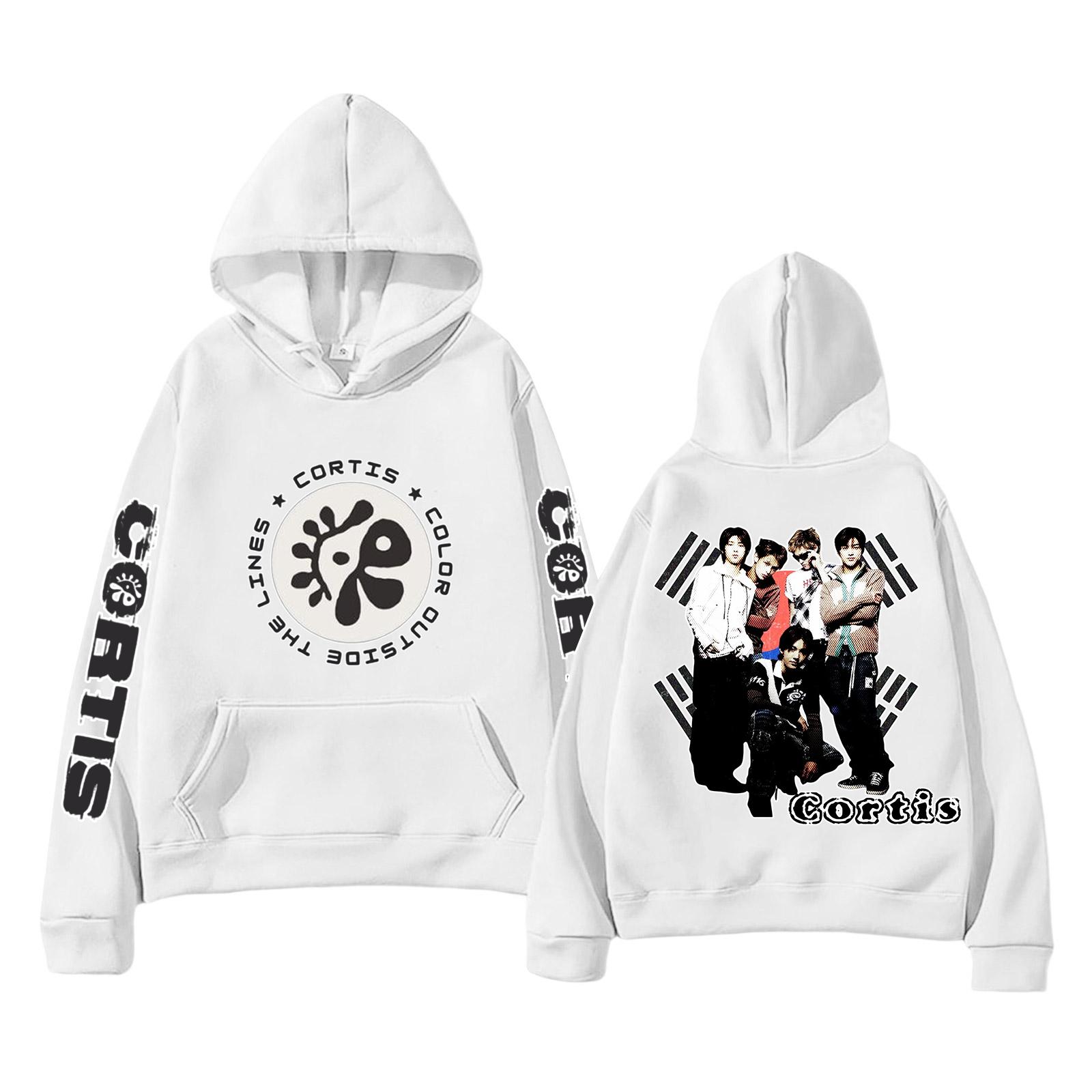 Женская повседневная модная толстовка с капюшоном и карманами с принтом из букв XL белый