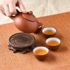 Purple Sand Kung Fu Tea Set, a Full Set of Four Cups of Thickened Ceramic Teapot, Flower Teapot
