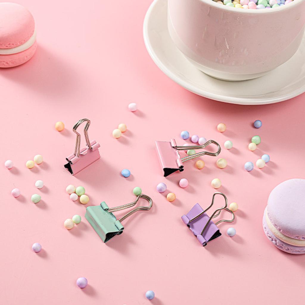 Paper Clips Set Sturdy Box Packed Light Cute Portable Multi Purpose Office Clips Set for Family School Business Green