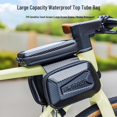 Yaphtes 3-in-1 Waterproof Bicycle Frame Bag with Touchscreen