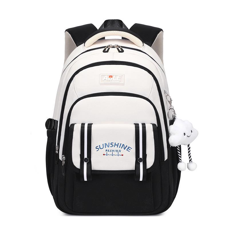 Korean Style Waterproof Backpack: Lightweight, Decompression, Multi-compartment, Large Capacity for Primary To High School Students