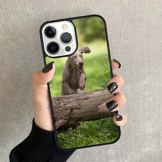 Weimaraner Dog Phone Case For iPhone 17 Air 16 15 14 Plus 12 13 Pro Max Soft Bumper Shell Cover Coque