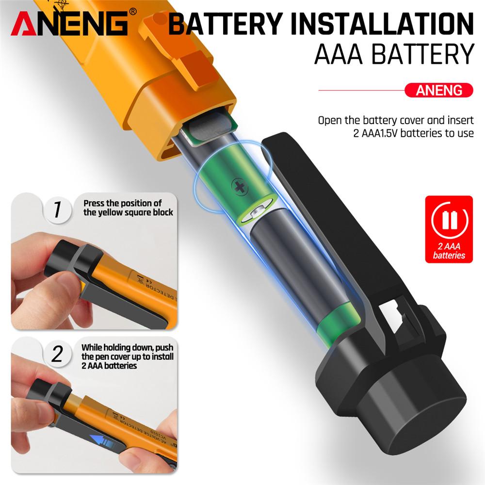 2026 New Digital Voltage Detectors 12-1000V Volt Current Electric Test Pencil AC/DC Non-Contact Pen Tester Meter ANENG VC1010 Multifunctional Tester