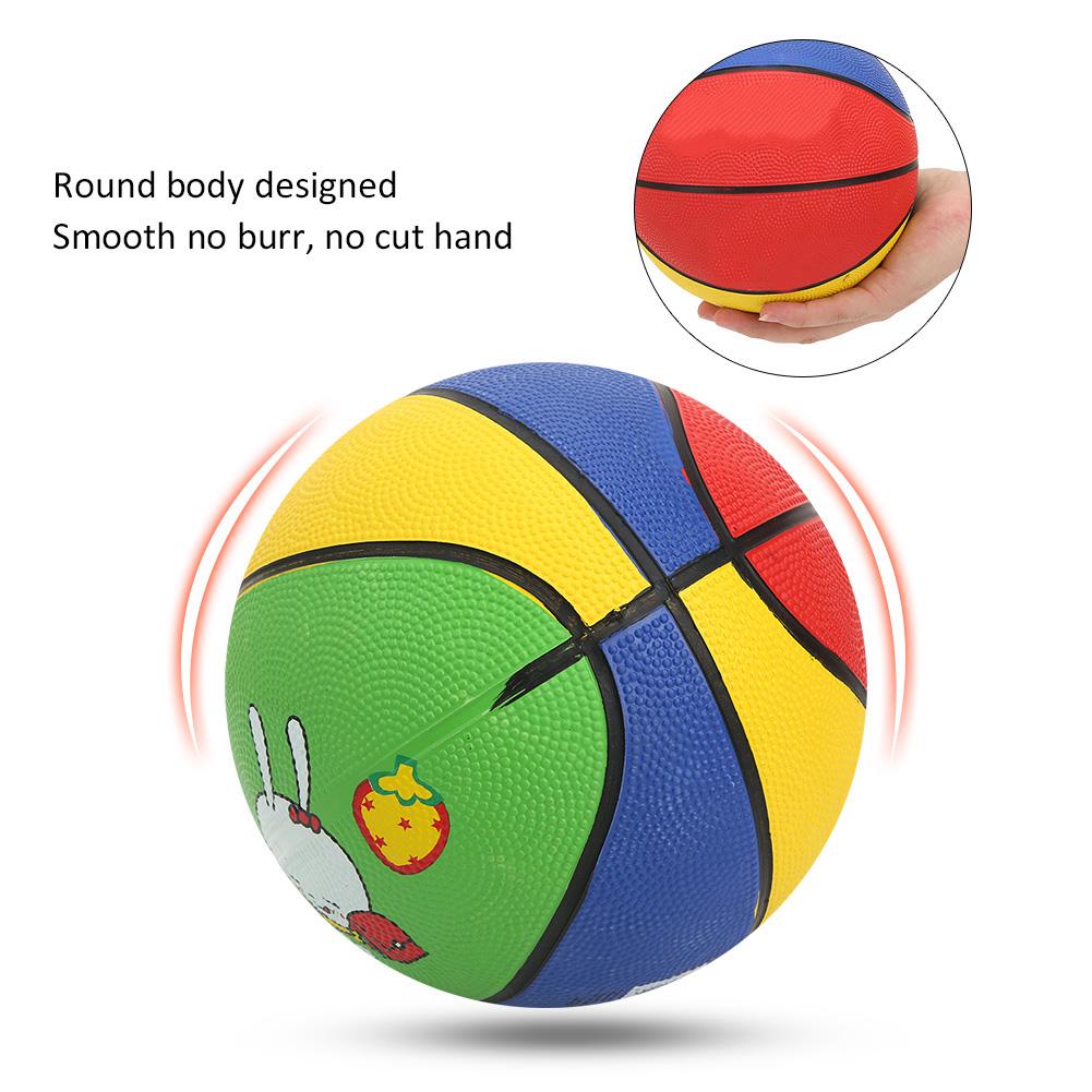 Rubber No.3 Little White Rabbit Good Elasticity Kindergarten Children Mini Outdoor Wear Resistant Basketball for 1 5