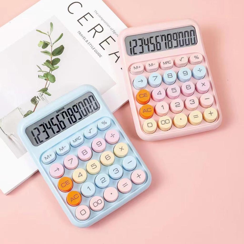 Goddess Style Cute 12-Digit Calculator Computer for Office Use with Flexible Buttons