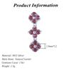 Factory  Rhodium Plated 925 Sterling Silver Round Cut Natural Gemstone Clover Pendant for Women Gift Party Wear