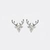 CAOSHI Exquisite Antlers Shape Stud Earrings for Women Elegant Accessories Daily Wearable Stud Earrings Gorgeous Christmas Gifts