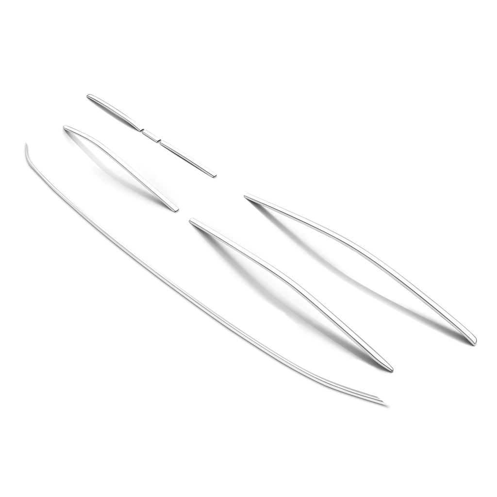 Front Bumper Trim Strips For Volkswagen Tiguan From 2024, Chrome