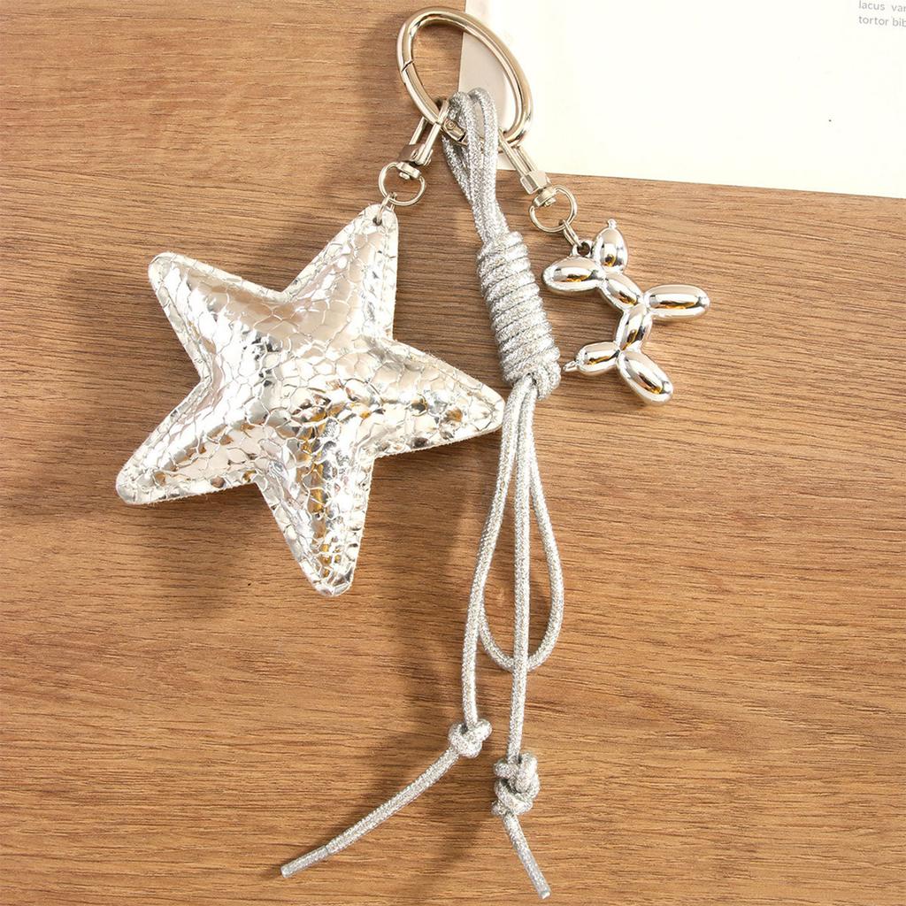 Stylish Star Beaded Bag Accessory With Strong Polyester Rope Fashion Accessories For Purse Keychain Or Car Ornament