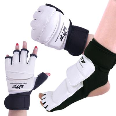 Half Finger Taekwondo Gloves PU Leather Workout Gloves  for Adults and Kids