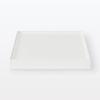 MUJI Polypropylene File Box Lid with Caster White 44902868 Standard, Attachment, Gray,