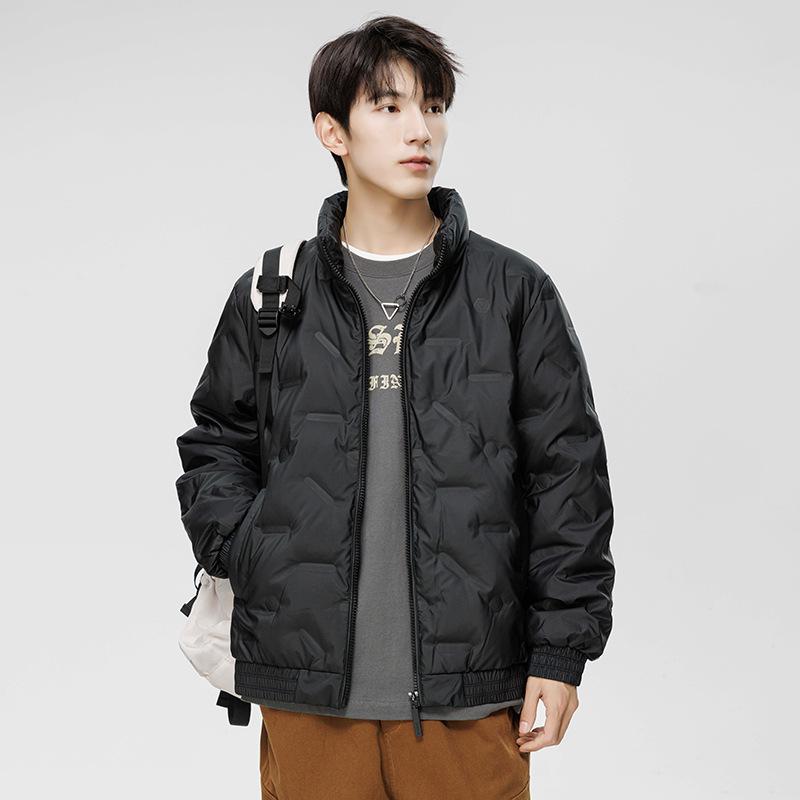 New Stand-up Collar Down Jacket Men's Winter Fashion Korean Version of Casual White Duck Down Thickened Warm Coat Versatile Jacket Men