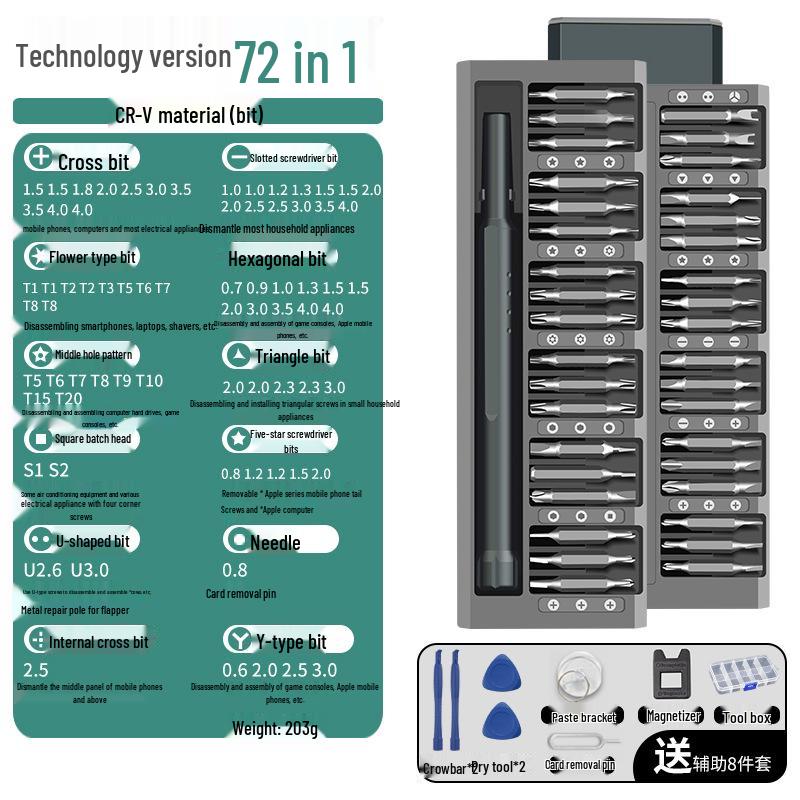 Mobil- & Computer-Präzisionsschraubendreher-Set - Professionelles Reparatur- & Reinigungswerkzeugset