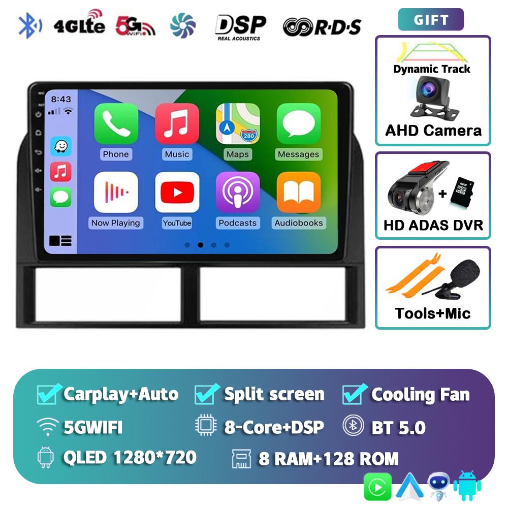 Android 14 Carplay For Jeep Grand Cherokee II WJ 1998-2004 Car Radio Navigation GPS Video Multimedia Player Autoradio Wifi+4G BT