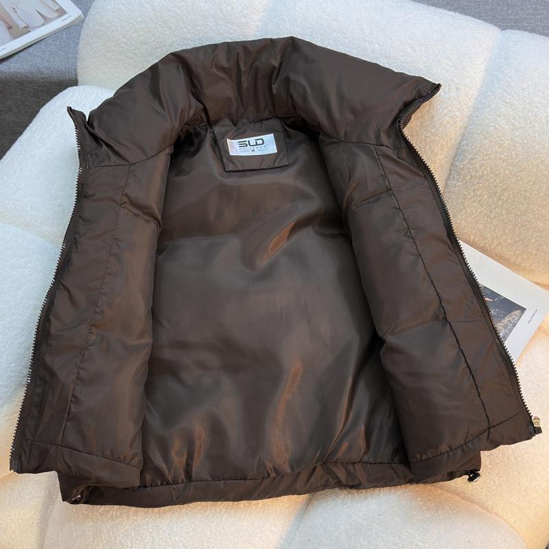 Modna Zimowa Krótka Ciepła Kamizelka Damska Odzież Wierzchnia Bez Rękawów Parka Casualowa Gruba Kurtka Damska