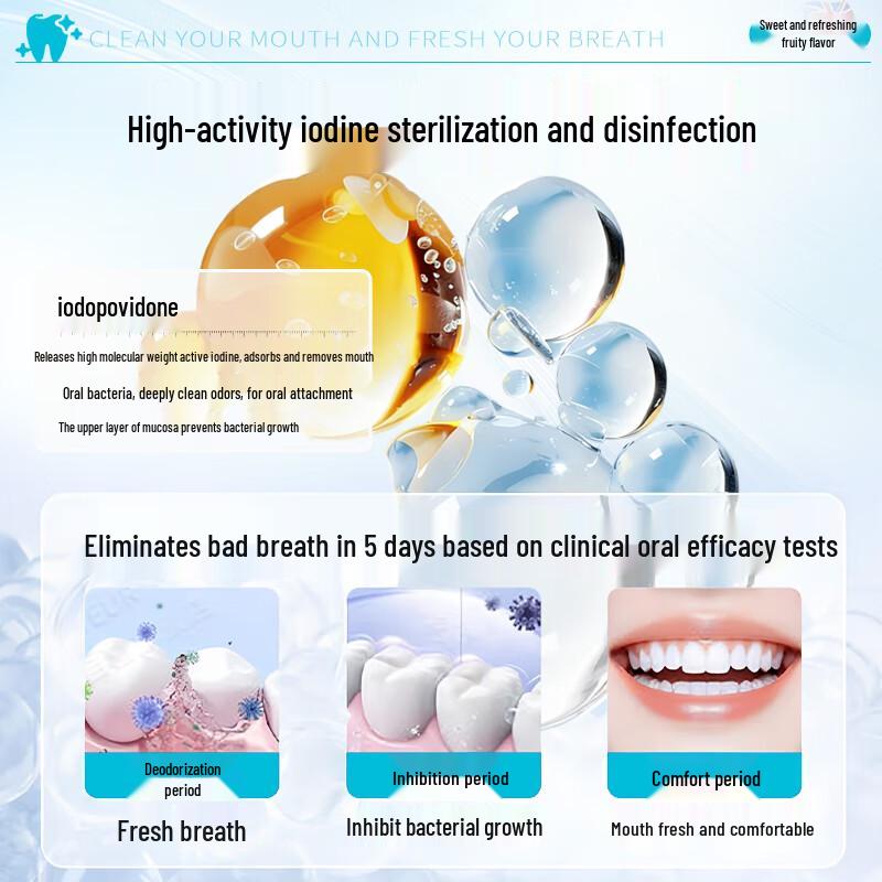 Tong Ren Tang Peach Povidone Iodine Mouthwash