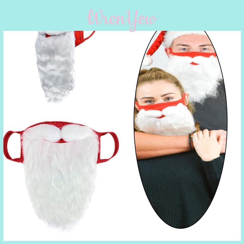 Soft And Breathable Adult Unisex Funny Santa Claus Beard For Xmas Cosplay