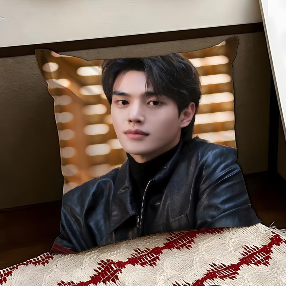 Korean Actor SSong KKang Cushion Cover Reversible Soft Durable Pillow Cover Home Car MultiScene Use for Daily Comfort