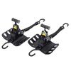 2PCS Retractable Truck Bed Ratchet Straps FL3Z 9928408 AB Self Retracting Tie Down Straps with Boxlink Plates and Dual