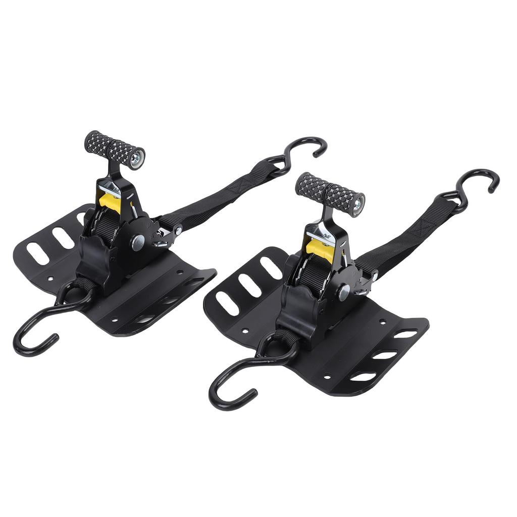 2PCS Retractable Truck Bed Ratchet Straps FL3Z 9928408 AB Self Retracting Tie Down Straps with Boxlink Plates and Dual