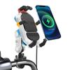 Motorrad Handyhalterung Fahrrad Handyhalterung Universal Handy Lenkerhalter mit 15W kabellosem Laden