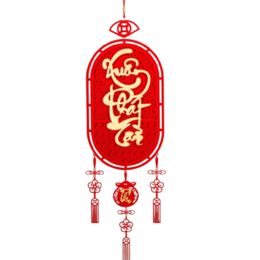 Traditional Fu Character Pendants Chinese Style 2025 New Year Door Couplet  New Year Gift