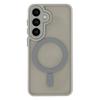 For Samsung Galaxy S25 Back Cover Compatible with MagSafe WANLONFENG QB1 Series PC TPU Shockproof Phone Case