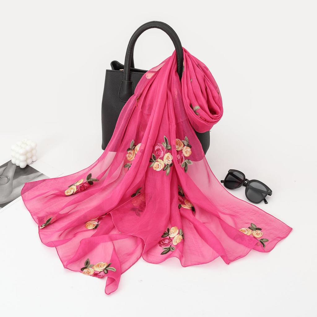 Ethnic Style Scarf for Women Fashion Yunnan Travel Outfit Summer Embroidery Embroidery Exterior