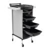 Hair Salon Storage Tool Cart 6-Layer Salon Cart with Wheels Space Saving Barber Station Trolley Rolling Carts for SPA Tattoo