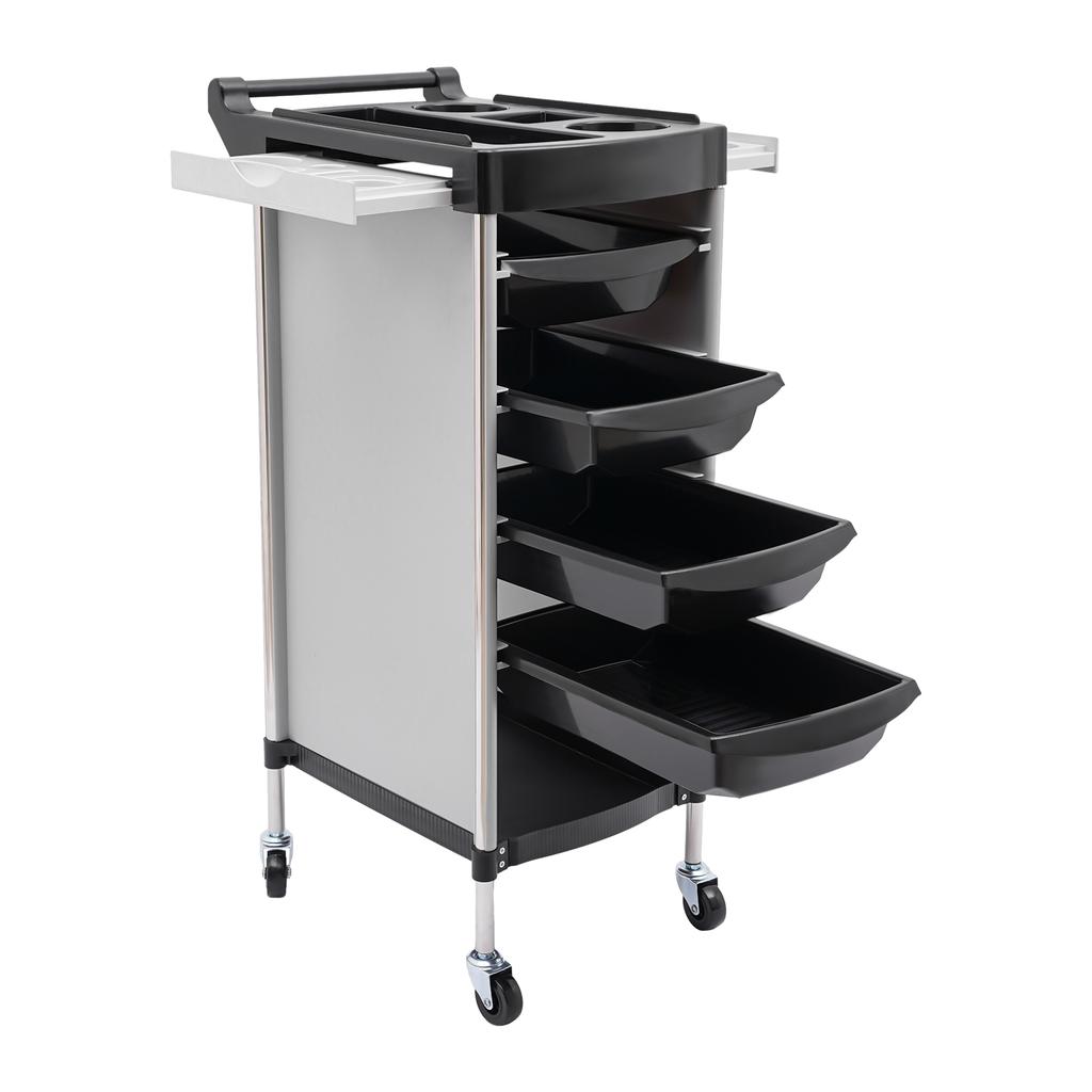 Hair Salon Storage Tool Cart 6-Layer Salon Cart with Wheels Space Saving Barber Station Trolley Rolling Carts for SPA Tattoo