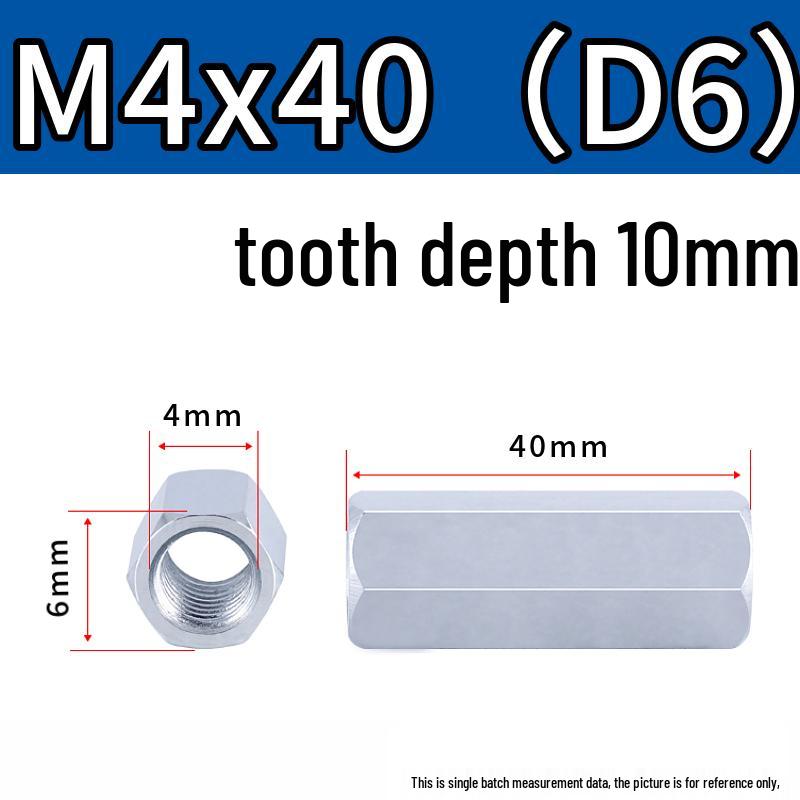 Aluminum Alloy Hexagonal Double-Head Threaded Spacer M2/3x4.5/6