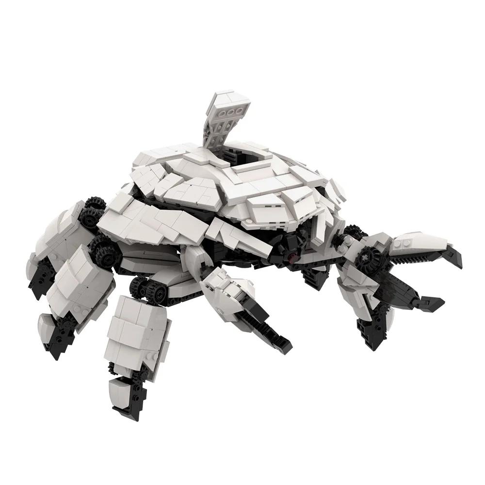 MOC Crab Robot Building Blocks Anime Movies High Tech Crab Robot Creativity Bricks Model Assembly Toys Kids DIY Birthday Gifts