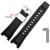 26*14mm Soft Rubber Watchband Replacement for Casio G SHOCK GST-B100/S300/410/210/W110/W100/S110/S100 Silicone Band Men Strap