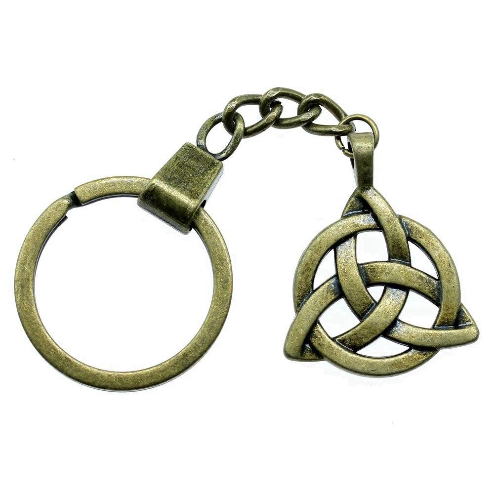 

Брелки с кельтской гексаграммой, аксессуары, ювелирные кольца ручной работы, размер 30 мм A02-1pcs-35x27mm