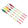 5PCS Multiple Color Balsa Wood Fishing Float Bobber Bite Indicator Angling Equipment(3+2g )