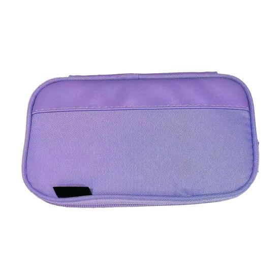 

Yousheng Pencil Case Multi-Slot Pencil Pouch Large Capacity Stationery Holder Multi-functional Makeup Bag Toiletry Organizer for Office Travel фиолетовый