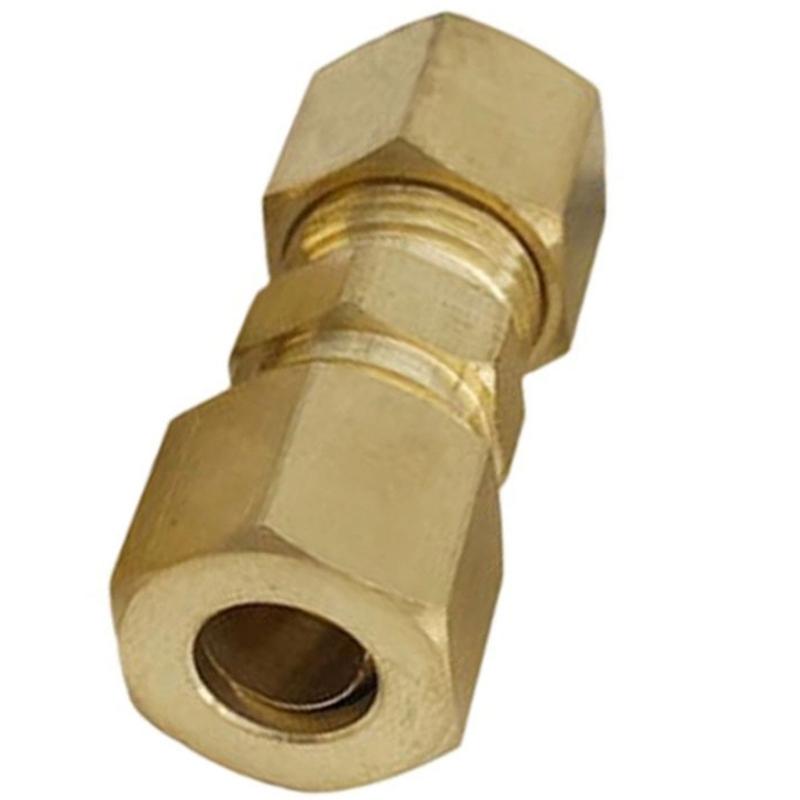 High Pressure Brass Pipe Joint 3/16 Size Tool Free Installation For Home Plumbing Maintenance