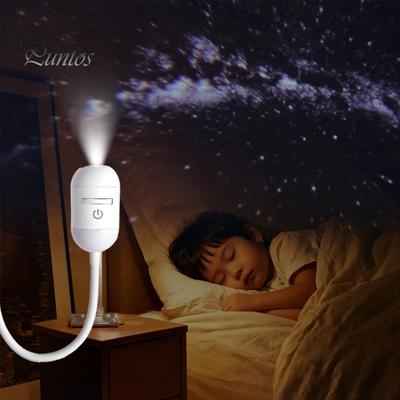 LED Projection Lamp 2-In-1 Star Projector Night Light with Films, USB Starry Sky Ceiling Wall for Bedroom, Mini 360 Degrees Rotation Multi-scene