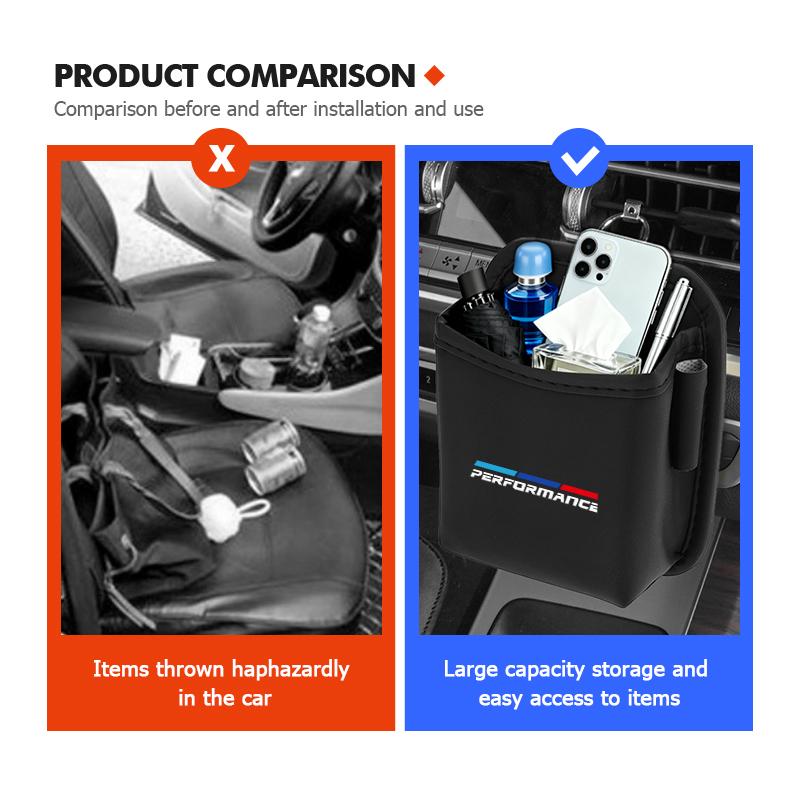 Car Air Vent Outlet Storage Bag Phone Holder Pocket Organizer For BMW M M2 M3 M4 M5 M6 E46 E90 E60 F30 E39 X1 X3 X4 X5