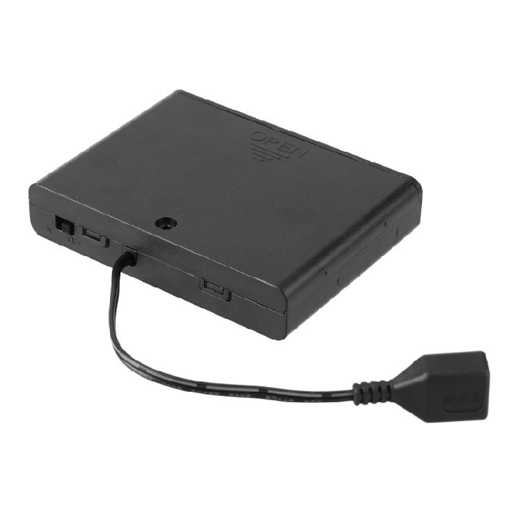 AA Battery Box 2/3/4/6/8 Slot AA Battery Storage Case with Cover Switches