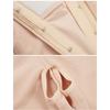Women Front Zipper Adjustable Strap Lace Hem Open Crotch High Waist Tummy Control Butt Lifting Slim Shapewear Bodysuit
