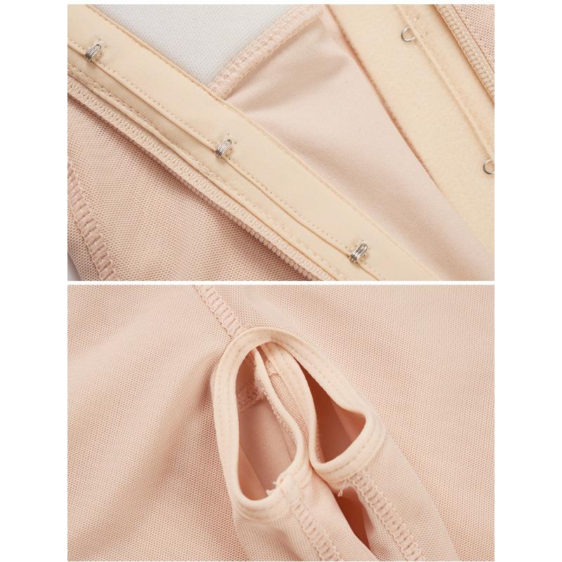 Women Front Zipper Adjustable Strap Lace Hem Open Crotch High Waist Tummy Control Butt Lifting Slim Shapewear Bodysuit