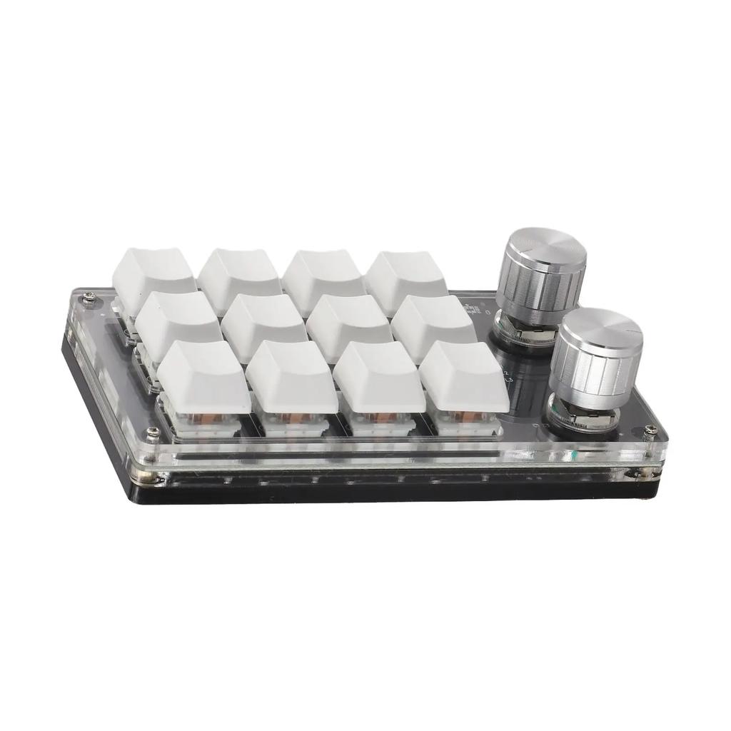 Programmable Multifunctional Mechanical Keyboard 12 Keys And 2 Buttons Keyboard For VISTA, For Linux, For MacOS