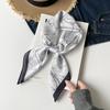 Fresh And Sweet Flower Silk Scarf Square Scarf Women'S Literary And Decorative Headscarf Square Scarf High-End Silk Scarf Thin